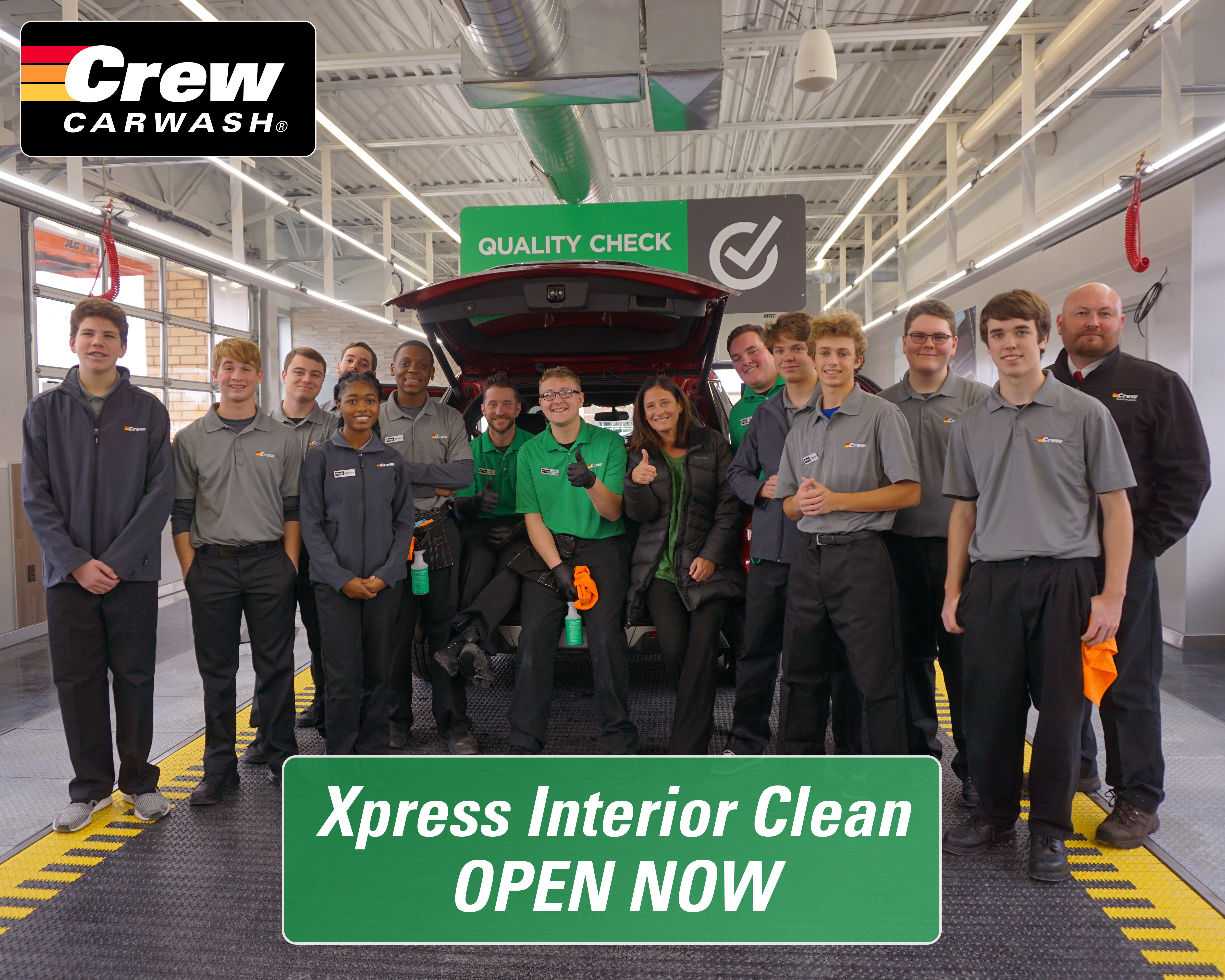 Crew Carwash Opens Exciting New Innovation Xpress Interior